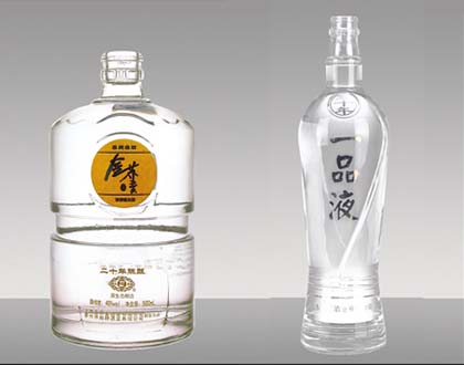 廠家直供高低溫烤花玻璃瓶白酒瓶生產廠家