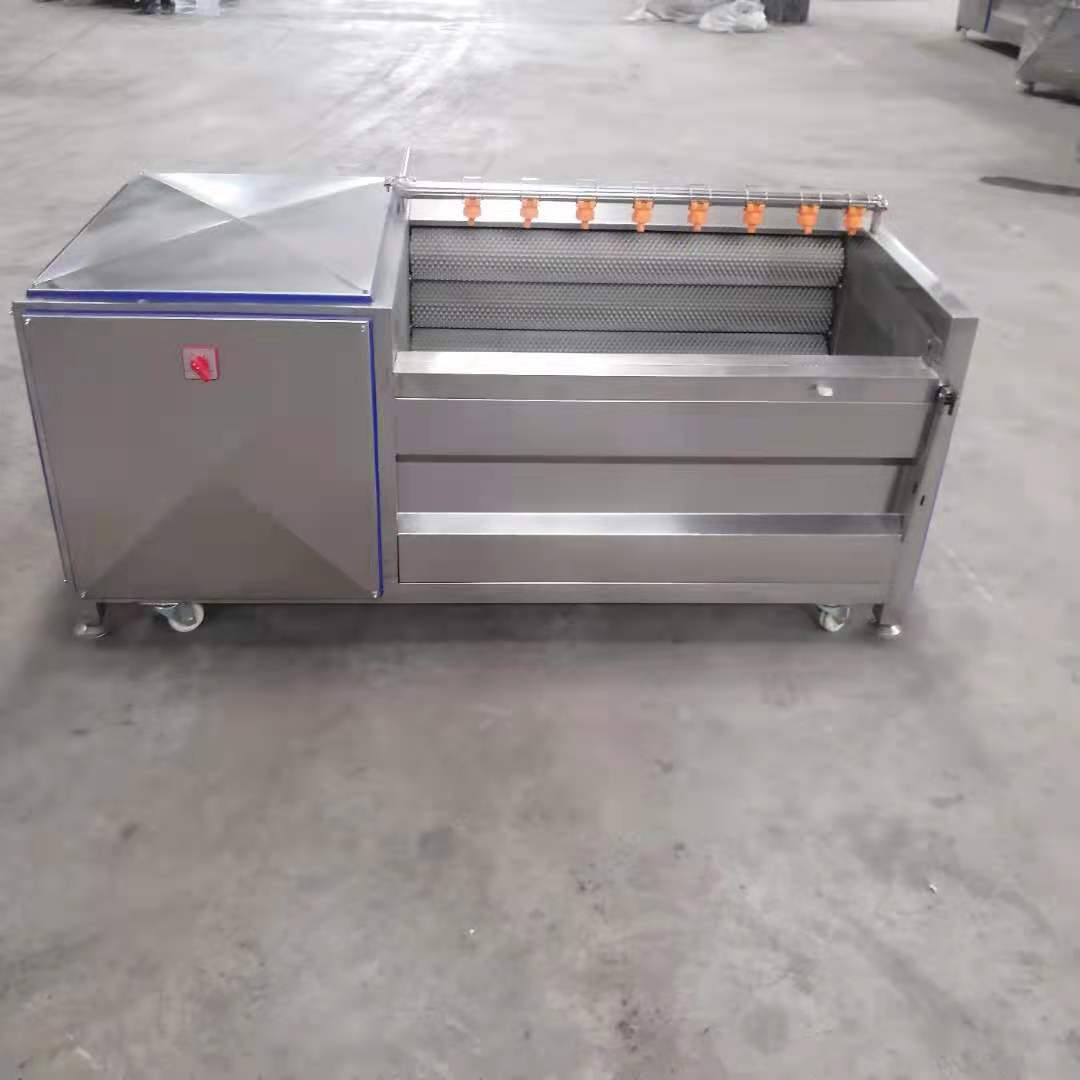 商用扇貝牡蠣去泥清洗設備果蔬產品去皮毛輥清洗機